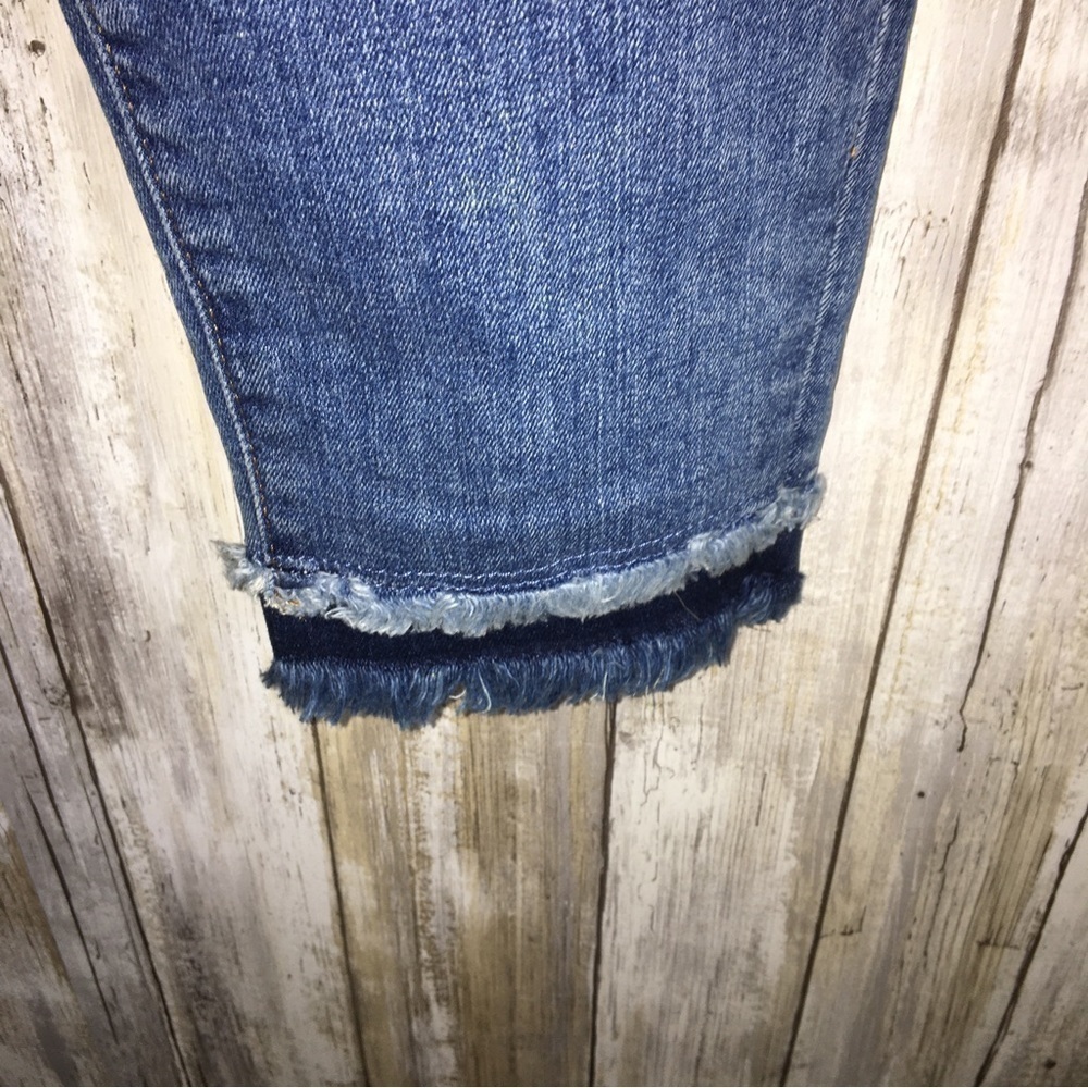 Loft Curvy Skinny Double Hem Jeans - Picture 3 of 8